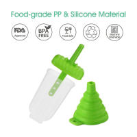 Moldes Para Polos Helados, 6 Piezas/Juego Helados Molde Hacer Formas Para Helados, Incluye Embudo De Silicona Y Cepillo De Limpieza, Heladera Moldes De Postre Hielo - details 1