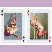 Piatnik Baraja de poker de 54 cartas Pin-Ups Pin ups Mitos del cine años 50 y 60 Películas Actrices Fotgrafías y dibujos de Bolles Petty Vargas Elvgren Juego mesa Jugar Adultos Colección Coleccionable Poquer - details 1