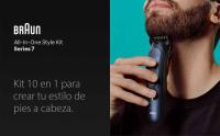 Braun Series 7 MGK7421 recortadora todo en uno, Kit 10 en1 para afeitado masculino, recorte de barba, depilación masculina, corte de pelo, nariz, orejas, lámina ultraafilada, base de carga, estuche, resistente al agua, recargable - details 0