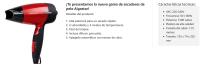 AIGOSTAR Secador de Pelo, Secador de Viaje con Mango Plegable, Doble Voltaje, Dispone de 2 Velocidades, Protección Contra el Sobrecalentamiento. (1500W) - details 1