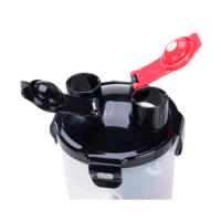 Botella portátil de agua y comida para mascotas, 2 en 1 envase dispensador comedor para perros y gatos, botella de viaje para mascotas - details 2