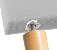 DHOME Cabecero de Lino Natural Liso Cabezal Tapizado Cama Dormitorio Moderno Top Trending (Gris Claro Lino) - details 8