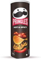 Patatas Pringles Hot & Spicy - Snack de patatas fritas - Aperitivo a base de patata frita, de forma redonda y con sabor picante. Se sirve en una lata con tapadera - Pack de 6 unidades de 165gr cada una - details 0