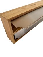 Organizador de Cocina Maxia Market - Dispensador de Papel y Film de Bambú y Acero Inoxidable - Fácil de Usar - details 4
