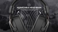 Havit H2002D Gaming Casco - Diseño Elegante, Aleación Y Superficie Resistente, Membranas de Composite de 53mm, Potencia con Calidad de Sonido, Micrófono Desmontable, Compatible con Consolas y Ordenadores - details 1