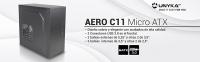 UNYKAch Caja de Ordenador Micro ATX Aero C11 con Dos Conectores USB 3.0 en el Frontal - details 0