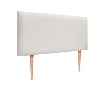 DHOME Cabecero de Polipiel o Tela AQUALINE Liso Cabeceros Cabezal Tapizado Cama Lujo (Blanco Hueso Polipiel) - details 5