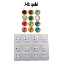 Unidad de piercing para el cuerpo, joyería de acero quirúrgico, Gema cz, color plateado, 16g, tragus, cartílago, 1 par - details 4