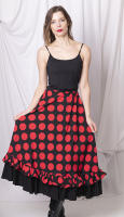 Susana Escribano Falda Profesional de Lunares Sevillana Flamenca con Goma Elástica en Cintura - details 1