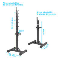 ALLINLIFE RACK AJUSTABLE PARA PESAS, ENTRENAMIENTO SENTADILLA,GANCHO SOPORTE DE DISCO, ENVIO GRATIS,ENTREGA 3 DIAS A ESPANÑA. - details 7