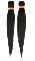 Bellas Extensiones- X-PRESSION KANEKALON PRÉ-PEIGNÉ 2X.  Pelo sintético de fibra kanekalon para trenzar.  Extensiones de pelo artificial para trenzas africanas. Cabello trenzado x-pression con punta preestirado - details 2