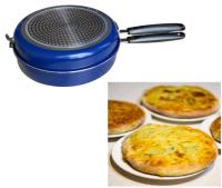 Sartén Giratortilla Doble de 14, 20 y 24 cm para Tortillas, Tortillera - Inducción, Gas, Vitro - Antiadherente PFOA - Marca Kadal - details 1