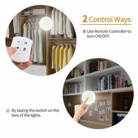 Luz Led Adhesiva, Pack de 3 Luces Led Con Mando a Distancia Inalámbrico y Activación Por Pulsador, Luces Led a Pilas (no Incluidas), Instalación Sin Cables, Ideal para Luz Interior - details 1