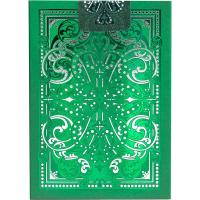 Cartamundi Bicycle Jacquard USPCC Baraja de poker Foil Verde esmeralda Telares Gaff Magia Magos Trucos Adultos Acabado especial Espectáculo Cardistry Noche de fiesta Cartomagia Aprender Fácil Colección Coleccionable - details 7