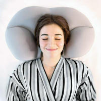 STARLEY-Almohada Nube Microperlas, Airball almohada adicción 3D sueño profundo cuello aire bolas cojín de alivio de presión almohadas 49X27X10CM - details 5