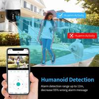 FGNS Cámara de Vigilancia Solar Exterior Inalámbrico con Visualización de 360 °, Detección de Movimiento, 2K Visión Nocturna, Audio Bidireccional, IP66 Impermeable,S. Cámara Vigilancia WiFi Exterior Solar, HD - details 0