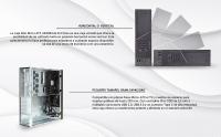 Unykach Caja PC Micro ATX UK3003 8’3 Litros  con una bahía Slim ODD de 9,5 mm, compatible con placas base Micro-ATX e ITX y espacio para tarjetas gráficas de hasta 220 mm. Con dos conectores USB 2.0, dos conectores USB 3.0 y un conector Type C - details 2