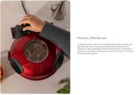 CREATE- Horno Eléctrico de Pizzas a la Piedra, antiadherente, 31 cm diametro, 2 resistencias, 350ºC - PIZZA MAKER - details 1