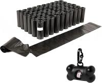 COTTECOTA-60 Rollos (900 Bolsas) + Regalo un Dispensador de Clip  para Correa Rollo Recambio15 pcs  (Dispensador color al azar) Bolsas de Caca para Perro Cachorro Bolsas para excrementos de Perro Mascotas Animales Domésticos Bolsa de caca. - details 2