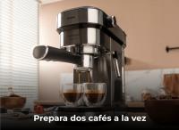 Cafetera Express Cecotec Cafelizzia 790 Steel Duo, Espressos y Cappuccinos, Doble Salida, 20 Bares Presión, 1350 W, Vaporizador Orientable, Accesorio Cápsulas - details 5