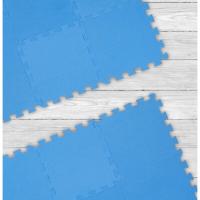 UNUSUAL-Suelo Protector Goma Eva, Alfombra Puzzle, Tatami Gimnasio, Set 4 Piezas, Azul,Alfombra Puzzle, Esterilla Fitness, Tatami Gimnasio, Protección Suelo blanco y agradable, Buen material para proteger el suelo - details 0