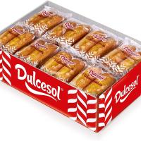 Magadalenas Valencianas Dulcesol envueltas individualmente 1,89Kg - 30 unidades aprox - Inicia tu día con nuestras clásicas valencianas elaboradas con la receta tradicional. Magdalenas tiernas y de calidad - Formato en caja de granel - details 0