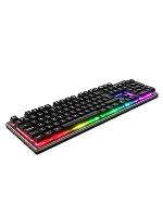 Unykach Teclado Gaming NOVA K244 con 105 Teclas QWERTY, Cable USB, Retroiluminación LED RGB Efecto Arco Iris, Ergonómico - details 1