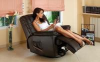 Eco-De Sofá de Masaje balancín Giratorio en Piel con Calor Lumbar ECO-8615 - details 0