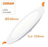 Led By Guli Panel LED Circular Slim 24W OSRAM CHIP para Empotrar en Cocina, Salón o Dormitorio - details 1
