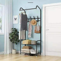 Perchero de pie y Zapatero Pared para Ropa Abrigos Estantería ropa estante zapato armario empotrado organizador  zapato armario empotrado organizador Vestíbulo - details 3
