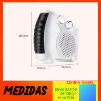 Calefactor Aire Caliente para Baño Calefaccion de casa, Calentador de Aire Caliente para Baño estufa de Invierno, Calefactor Eléctrico Ligero y Portátil Bajo Consumo - Termostato Regulable 1000W - 2000W, Ventilador con aire natural o caliente - details 7