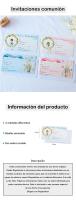 Pack de 10 a 60 invitaciones de comunión con sobre , Tarjetas de invitación para comunión invitados, 4 modelos, Detalles para regalar a invitados, Invitaciones originales para invitados, Regalantes.com - details 0