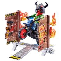 Moto con muro de fuego Playmobil Stunt Show Monster (70553) - details 1
