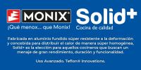 Monix Solid+ Set 3 Sartenes Antiadherentes, Lote 18-22-26 cm Aluminio fundido, compatibles cocinas inducción, gas, vitrocerámica - details 1