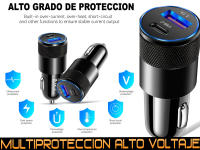 Cargador de Coche  Carga Rápida 3.0 Tipo C y USB - details 2