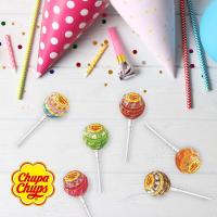 ChupaChups Milky caja con 12 bolsas - Chupa Chups en su gama de sabores lácteos: vainilla, frambuesa-vainilla, cacao-vainilla y fresa-nata, con colorantes naturales y envueltos individualmente. Se sirven en paquetes de 10 Chupa Chups cada uno - 120 UDS - details 4