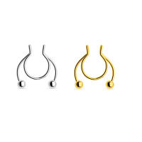 Piercing falso para el tabique, Aro para la nariz y el tabique, sin perforar, 2 piezas, 8/10mm, gran oferta - details 15
