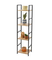 STARLEY-ESTANTERÍA ESCALERA METAL NEGRO Y MADERA 4 NIVELES 29X23,5X112CM - details 0