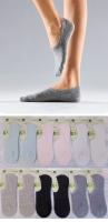 Calcetines pinkies con Silicona - invisible antideslizante - liso para mujer - 12 pares - details 0