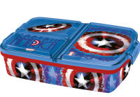 Various Fiambrera para Niños-Sandwichera con 3 Compartimentos para Guardería, Fiambrera con División Infantil de Plástico Libre de BPA, Gran regalo para niños (Disney, Batman symbol,Avengers rolling,Dragon ball,Cars,Frozen, LOL, Patrulla Canina…) - details 0