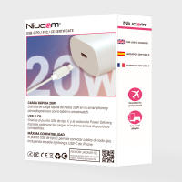 Niucom cargador de carga rápida para móvil 20W USB tipo C PD para smartphone Android y iPhone, cargador de pared enchufe adaptador - details 3