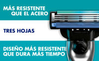 Gillette  Mach3, maquinilla de afeitar con 3 hojas acero de corte preciso, 3 cuchillas de recambio - details 2