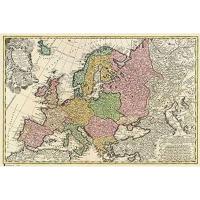 MAXI POSTER MAPA ANTIGUO DE EUROPA  61 x 91,5 cm - details 0
