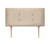 DHOME Cabecero de Polipiel o Tela Acualine con 2 Hileras de Botones Colores Cabezal Tapizado Cama Lujo (Beige Polipiel) - details 8