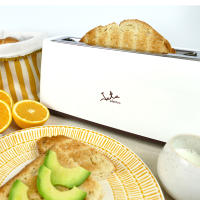 Jata Tostadora de boca ancha (40 mm) para todo tipo de pan, Centrado automático del pan, Selector electrónico de tostado, 6 posiciones, Función de descongelación y mantenimiento del calor - TT579 - details 1