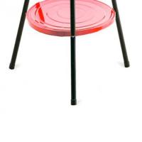 STARLEY-Barbacoa Redonda Algon De Carbón Rojo/negro Ø35x55 Cm pastillas encender fuegos gratis - details 2