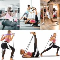 Kit de Barre de Pilates Avec Bande de résistance,réglable Barre de Pilates Portable pour l'étirement, Le Yoga, la Mise en Forme, l'exercice, Les redressements Assis, Perdre du Poids - details 4
