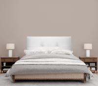 DHOME Cabecero de Polipiel o Tela AQUALINE Pro cabeceros Cabezal tapizado Cama Lujo (Blanco Polipiel) - details 2