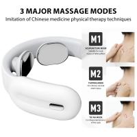 Masajeador De Cuello De Pulso Magnético Eléctrico,alivio Del Dolor Con Masajeador De Cuello Y Hombro Eléctrico Inteligente Portátil, Tecnología De Ajuste 3D, Alivio Del Dolor Muscular, Relajación, Vibración De Alta - details 5