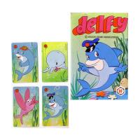 Fournier Baraja infantil de 33 cartas Delfy Original del año 1992 Juega con los personajes de la serie televisiva Instrucciones en español Serie nostalgia Vintage Retro - details 0